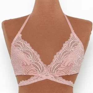 Strappy Wrap Bralette - Blush