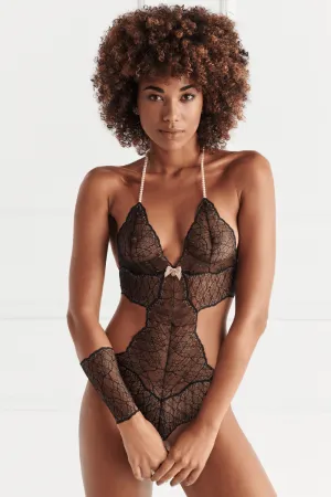 Sydney Double Pearl Body Black. Size L