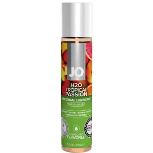 System JO H2O Flavored Tropical Passion Personal Lubricant Oral Sex Lube 30ml