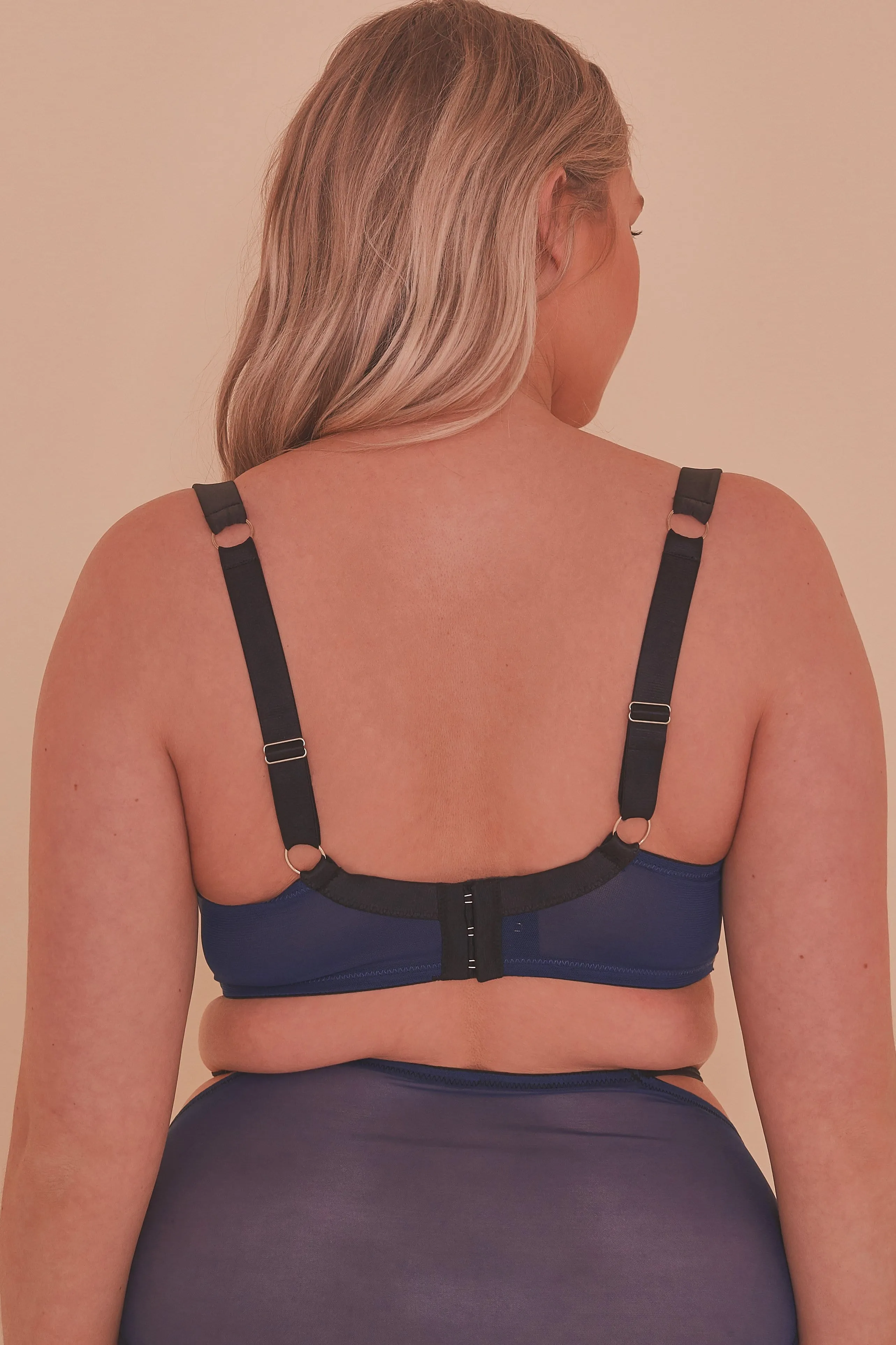 Tabitha Blue Embroidery Curve Bra