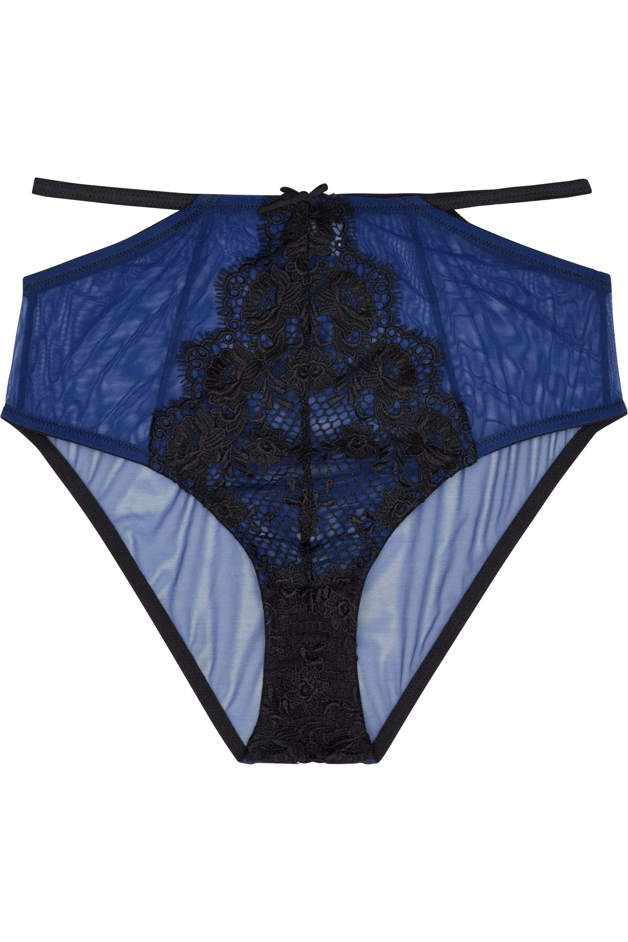 Tabitha Blue Embroidery Curve HW Brief
