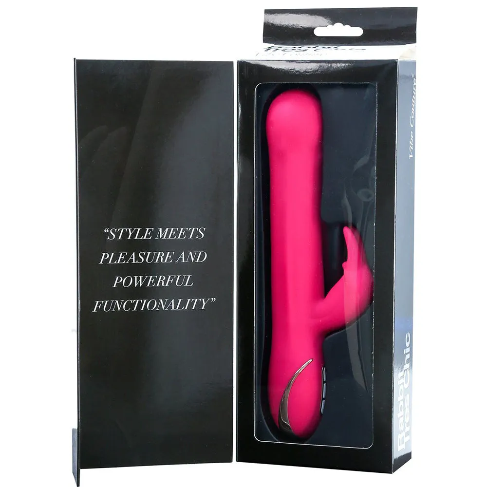 Vibe Couture Rabbit Tres Chic G Spot Rotating Beads Vibrator USB Sex Toy Pink