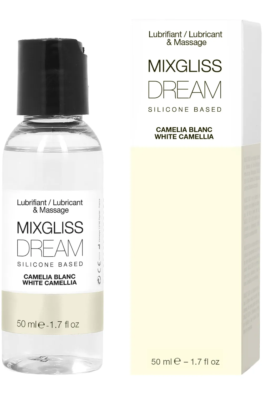 White Camelia Silicone-Based Lubricant & Massage Fluid 50ml