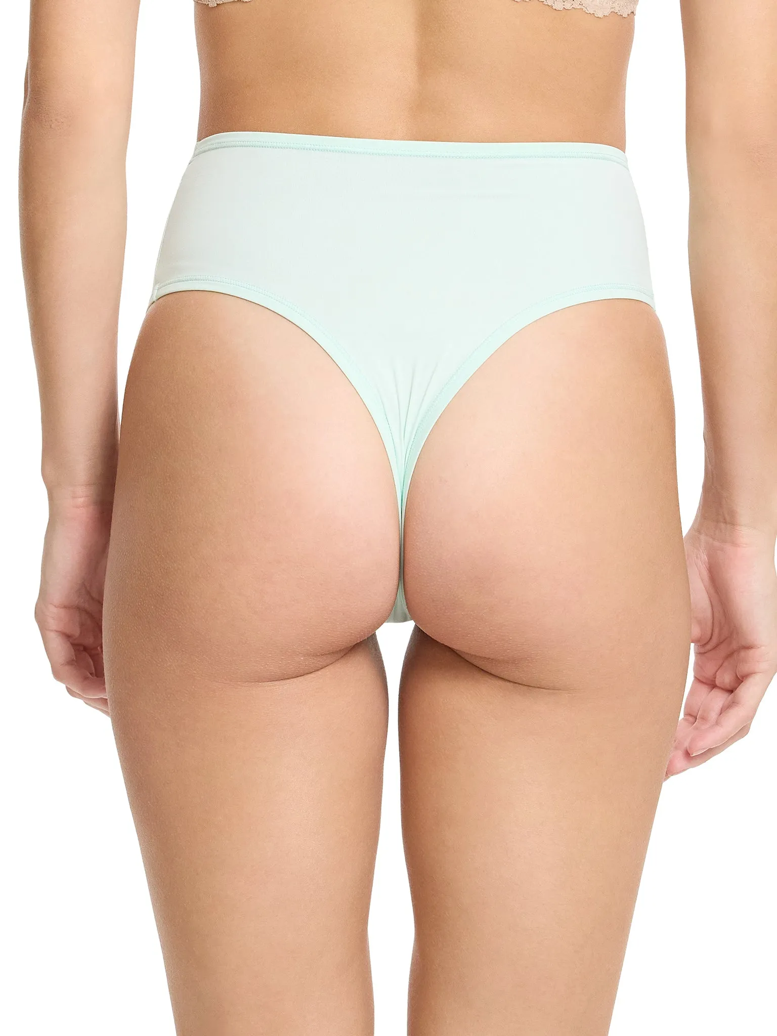 YourFit High Rise Thong Crystal Clear Blue